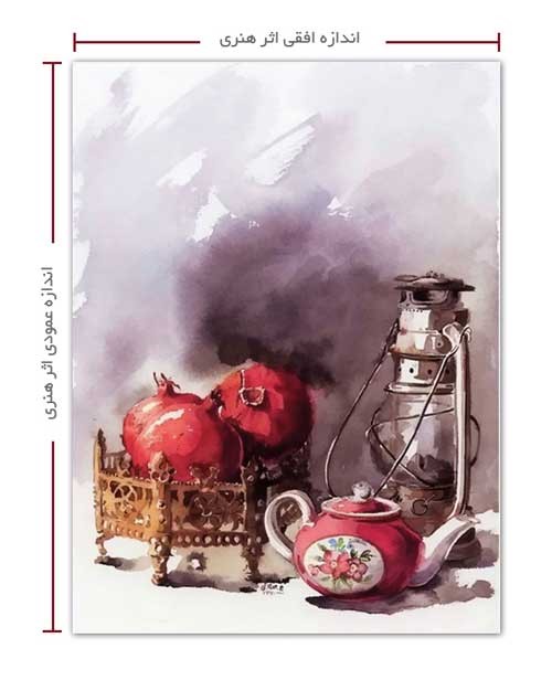 اندازه افقی و عمودی
