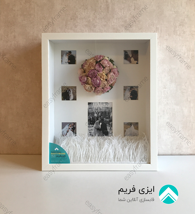 یادگاری باکس دسته گل عروسی 